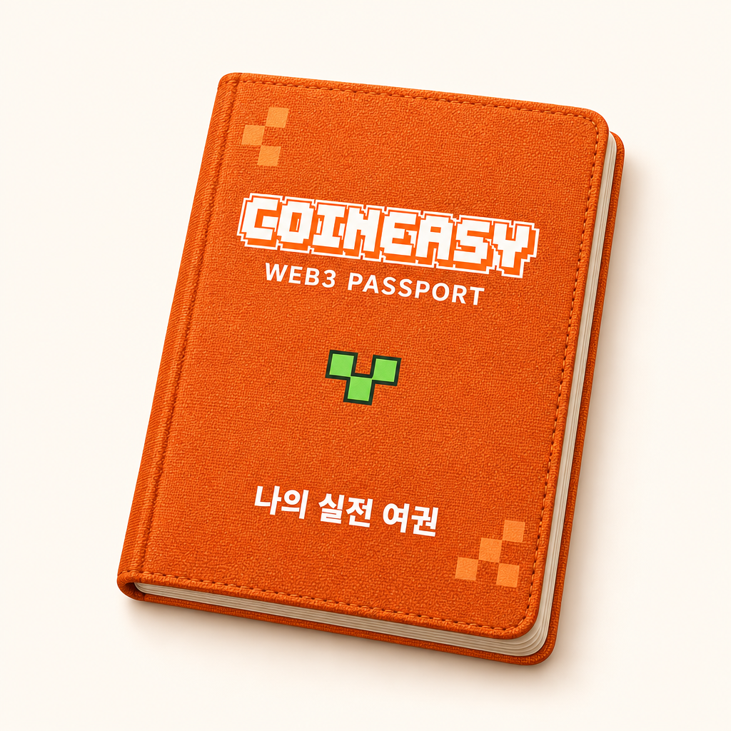 주황색 CoinEasy 실전 여권 표지
